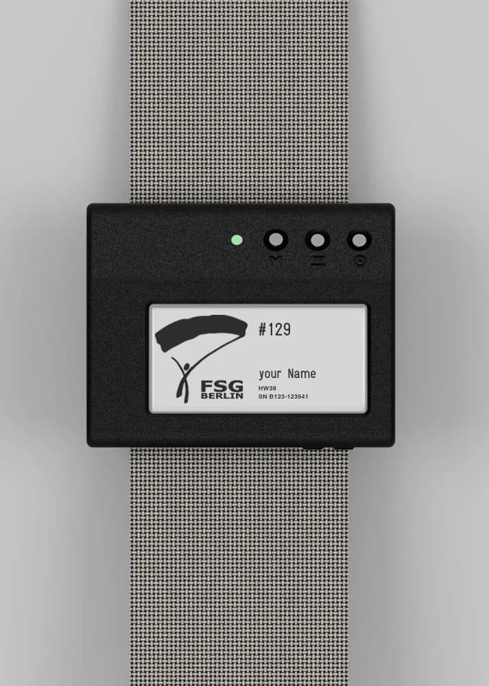 airlogOne-mini Höhenmesser — FSG Edition Startscreen
